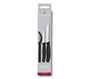 Swiss Classic Paring Knife Set with Peeler, 3 Pieces - Black