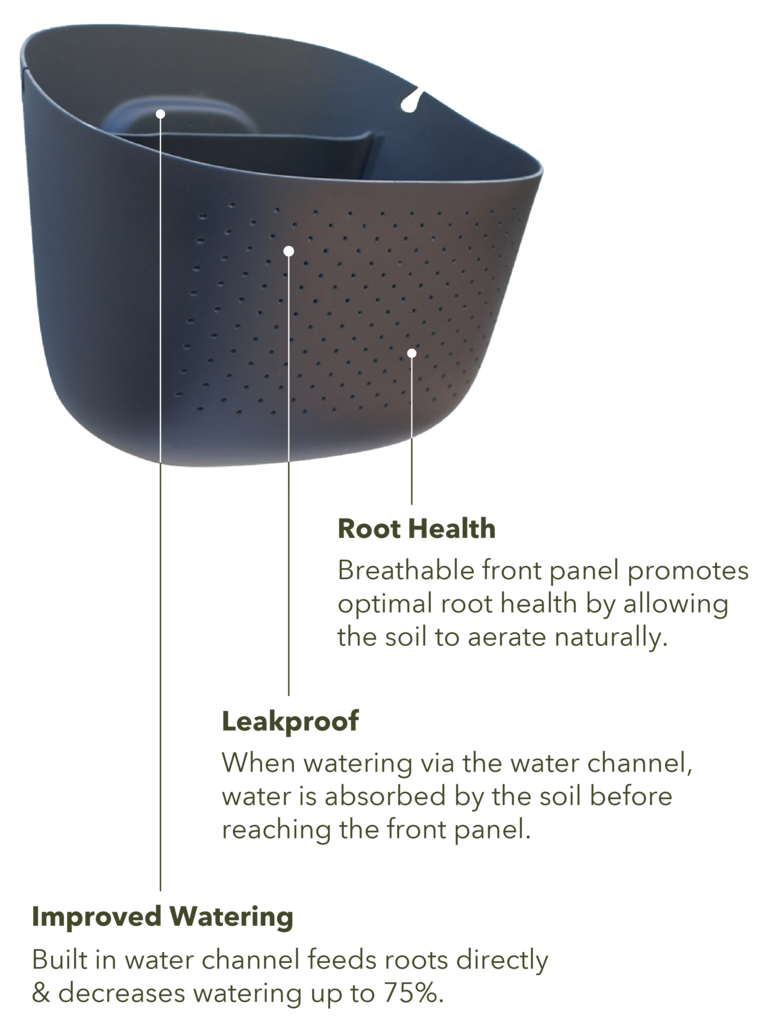 Eco Wall Planter - Espresso